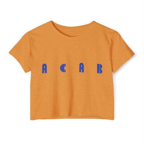 ACAB Crop Top — Neon Drippy ]Graphic